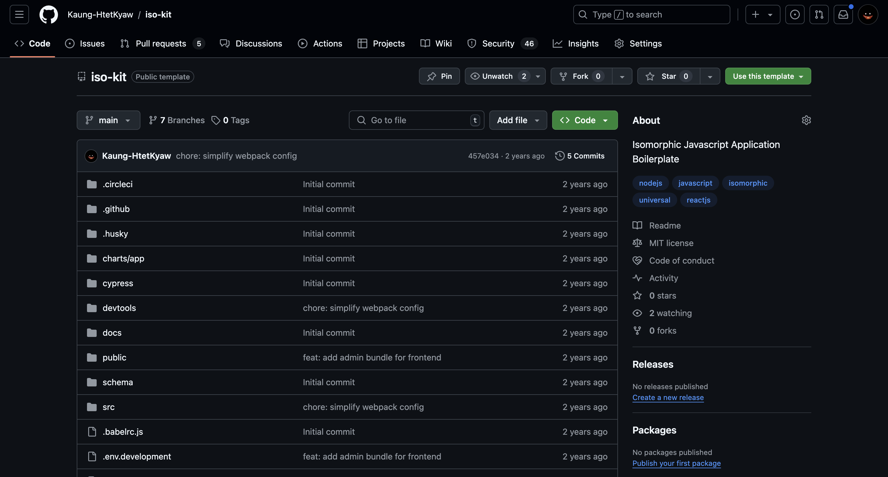  Build a Isomorphic Application Boilerplatemarketing card